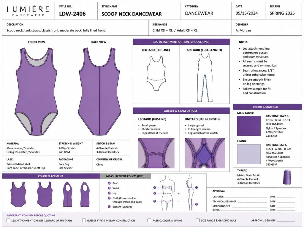 One Garment, Six Disciplines: How Leotard Requirements Differ
