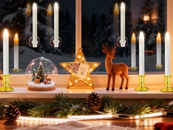 Window Candles for Christmas: Create a Warm and Traditional Holiday Display